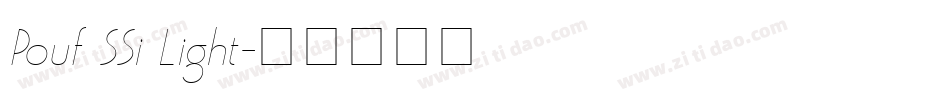 Pouf SSi Light字体转换